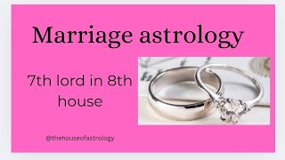 7th lord in 8th house  Spouse astrology [upl. by Natsirhc821]