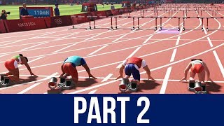 TOKYO 2020 Olympics Video Game Gameplay Part 2  110m HURDLES  BOXING  FOOTBALL [upl. by Eddina]