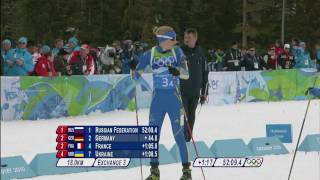 Biathlon Women 4x6KM Relay Complete Event  Vancouver 2010 [upl. by Aralc]