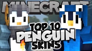 Top 10 Minecraft PENGUIN SKINS  Best Minecraft Skins [upl. by Nhaj]