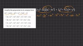 Algebra Simulation 6 Video Solution 15 [upl. by Sivram]