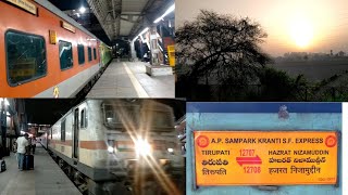 AP Sampark Kranti Express  Nzm tpty sf express  New Delhi To Nagpur [upl. by Ahsitniuq856]