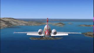 FSX Volotea B717 landing in Skiathos Greece [upl. by Imarej]