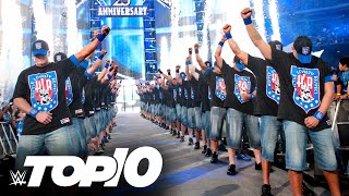 John Cena’s coolest entrances WWE Top 10 June 19 2022 [upl. by Kosak]