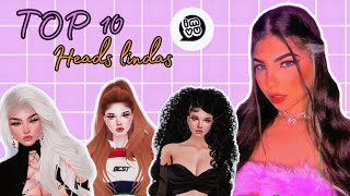 TOP 10 HEADS MAIS LINDAS  imvu [upl. by Nilerual]