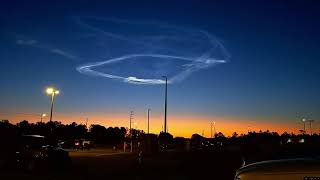 Falcon 9 Noctilucent Clouds Effect [upl. by Aieki]