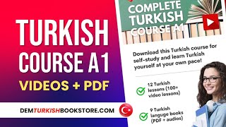 Turkish Courses  Complete Turkish Course 1 A1  Learn Turkish yourself [upl. by Thorn987]