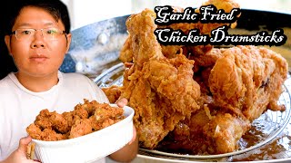 How Chinese Chef Cooks Garlic Fried Chicken Drumsticks [upl. by Yatnahc]