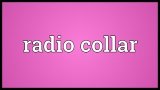 Radio collar Meaning [upl. by Branden]