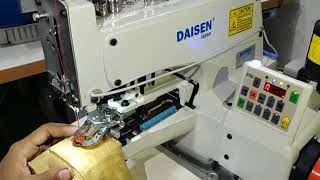 DAISEN Japan Button attaching machine 1377D [upl. by Harod]