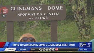 Road to Clingmans Dome closes November 30th [upl. by Eillat]