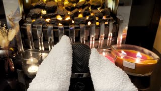 ASMR  Gentle Microphone Scratching Trigger amp Relaxing Crackle Candle Sounds [upl. by Lipcombe]