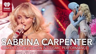 Sabrina Carpenter Makes Out With Alien In Cosmic Performance  Fast Facts [upl. by Hutson]