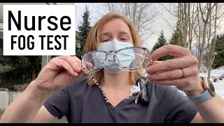 ★★★★★ From a nurse No fog safety glasses tested with mask [upl. by Enirak]