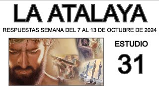 RESPUESTAS DE LA ATALAYA de esta semana [upl. by Avat965]