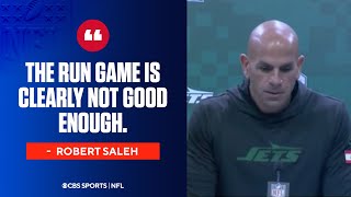 Robert Saleh addresses issues with the run game after loss in London  Press Conference [upl. by Cherianne]