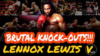 10 Lennox Lewis Greatest Knockouts [upl. by Ahsirk411]