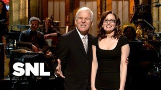 Monologue Tina Fey Gets Motivated by Steve Martin  SNL [upl. by Lizzie255]