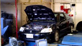 99 Honda Civic Si Sound on the Dyno [upl. by Gilbart]