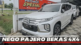 MITSUBISHI PAJERO BEKAS 4X4 MURAH WARNA PUTIH KONDISI MULUS LUAR DALAM BUKAN PAKAI DITAMBANG [upl. by Sissie]