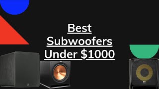 Best Subwoofers Under 1000 and 500  Top 5 Subwoofer Review [upl. by Silberman]