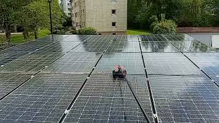 s27 10kwP Anlage auf dem Dach reinigen [upl. by Spear]