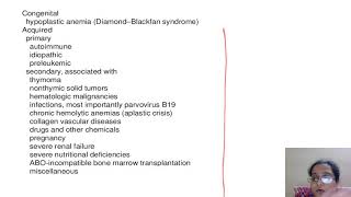 PURE RED CELL APLASIADifferentials and approach [upl. by Odille]