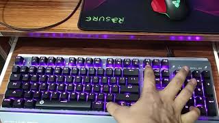 Keyboard Color Changing Tutorial  My New Mechanical RGB Gaming Keyboard [upl. by Htebazle]