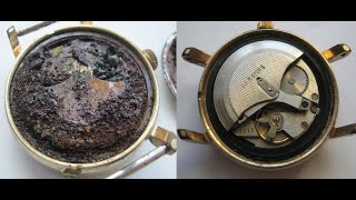 RESTORATION USSR mens watch Poljot  Восстановление часы СССР Полет [upl. by Lehcem295]