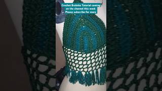 Crochet Bralette Tutorial YouTubeCreatorCommunity shortsafrica style crochet mesh fashion [upl. by Rehpotsyrk]