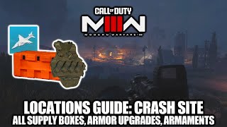 COD Modern Warfare 3  Crash Site Locations All Weapons Items Armor Upgrades amp Armaments [upl. by Imyaj]