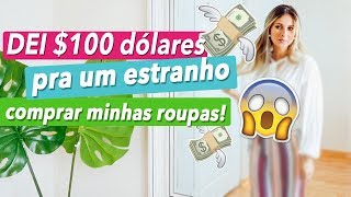 DEI 100 DÓLARES PRA UM ESTRANHO COMPRAR MINHAS ROUPAS 💸  Lorrayne Mavromatis [upl. by Bathilda]