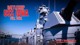 USS IOWA FULL TOUR  Naval Battleship Legend [upl. by Eiser]