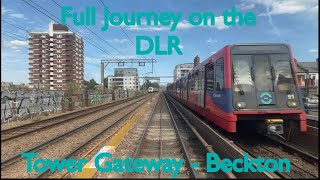 Full Journey on the DLR Tower Gateway  Beckton [upl. by Tuttle323]