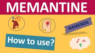 Memantine HCl Namenda for Alzheimers disease  Mechanism side effects precautions [upl. by Harragan385]