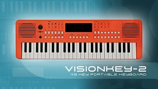 VISIONKEY2 49 Key Portable Keyboard  Gear4music Keys [upl. by Rouvin]