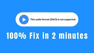 MX player audio format not support EAC3 error fix [upl. by Ecirbaf]