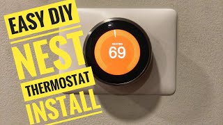 DIY Nest Thermostat CWire Install [upl. by Pejsach438]