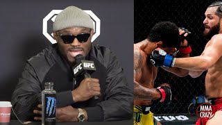 Kamaru Usman Predicts Gilbert Burns vs Jorge Masvidal for UFC 287 [upl. by Alleunamme]