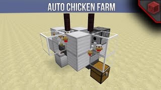 Minecraft 1112 Full Automatic Chicken Farm  Extremely compact [upl. by Eiduam549]