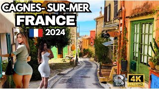 Cagne Sur Mer France Walking tour of Grimaldi Castle museum in Cagne Sur Mer France [upl. by Yttiy]