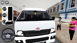 Bus Simulator Indonesia  Toyota Hiace Mod Minibus Android Gameplay [upl. by Acirderf]