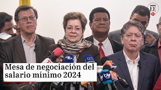 Salario mínimo 2024 le explicamos cómo funciona la negociación  El Espectador [upl. by Cirdor]