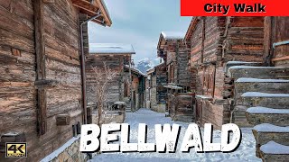 Bellwald Walk  Amazing Village in the Alps of Switzerland  Walking Tour [upl. by Higginson]