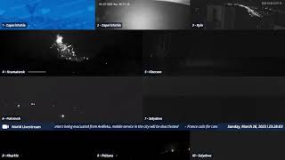 On of multiple explosion in Kramatorsk tonight  cam 4  03262022 [upl. by Eugenius]