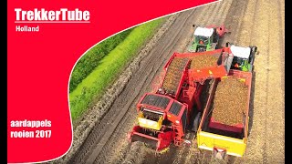 aardappel rooien 2017  potato harvest 2017  Vredepeel [upl. by Willett]