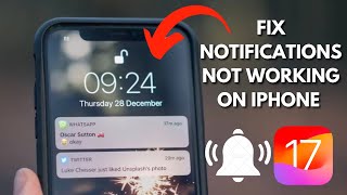 How To Fix Notifications Not Working On iPhoneiPad iOS 1761 [upl. by Rapp]