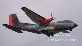 Transall C160 5040 Goodbye Tour Fliegerhorst Wunstorf [upl. by Lazare]