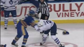 Luke Schenn vs Patrick Kaleta Nov 26 2010 [upl. by Giuliana]