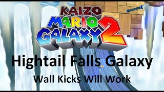 Kaizo Mario Galaxy 2  Hightail Falls Galaxy – Wall Kicks Will Work  100 Walkthrough [upl. by Oderfla631]